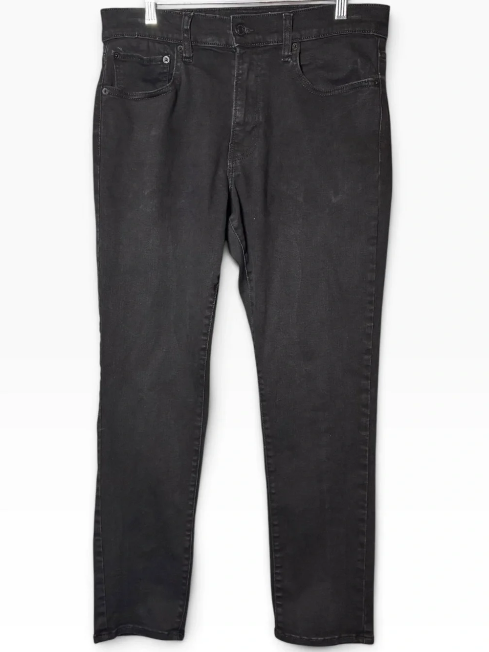 Lucky Brand 412 Athletic Slim Black Wash Stretch Denim Jeans Size 32 x 30